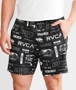 Bottoms|Shorts | RVCA Yogger Stretch Short All Brand All Over