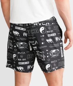 Bottoms|Shorts | RVCA Yogger Stretch Short All Brand All Over