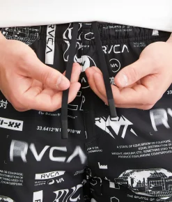 RVCA Yogger Stretch Short All Brand All Over Best
