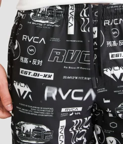 RVCA Yogger Stretch Short All Brand All Over Best