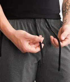 Bottoms|Activewear | RVCA Yogger Stretch Short Charcoal Heather