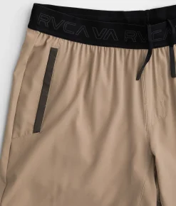 Bottoms|Activewear | RVCA Yogger Stretch Short Dark Khaki