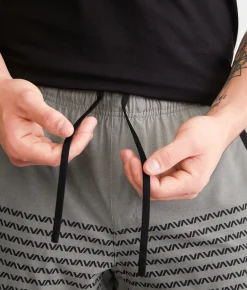 Bottoms|Activewear | RVCA Yogger Stretch Short Heather Grey VA Band