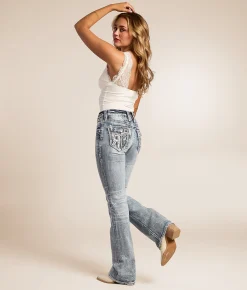 Rock Revival Yulini Curvy High Rise Boot Stretch Jean Yulini HB204 Outlet