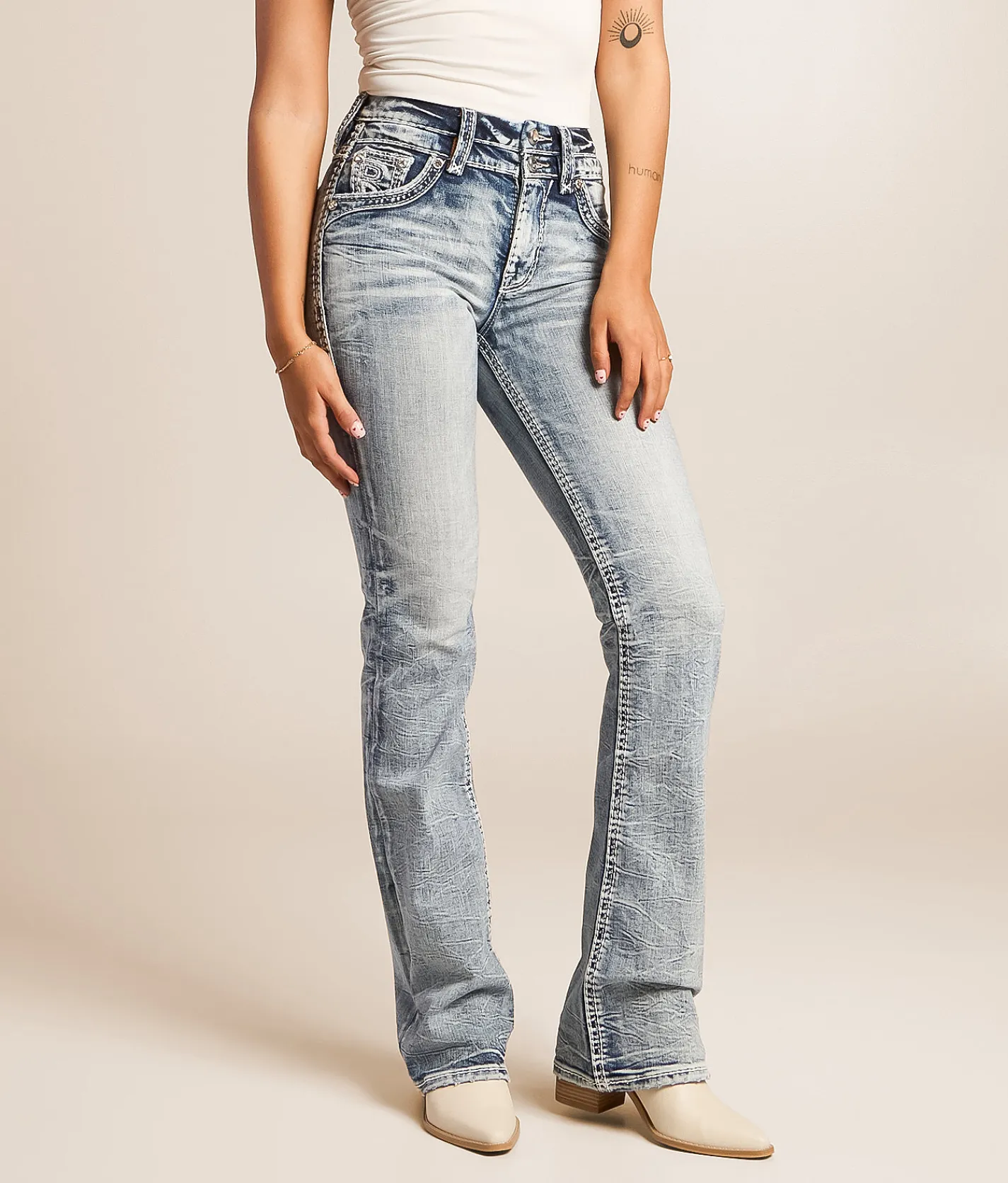 Rock Revival Yulini Curvy High Rise Boot Stretch Jean Yulini HB204 Outlet