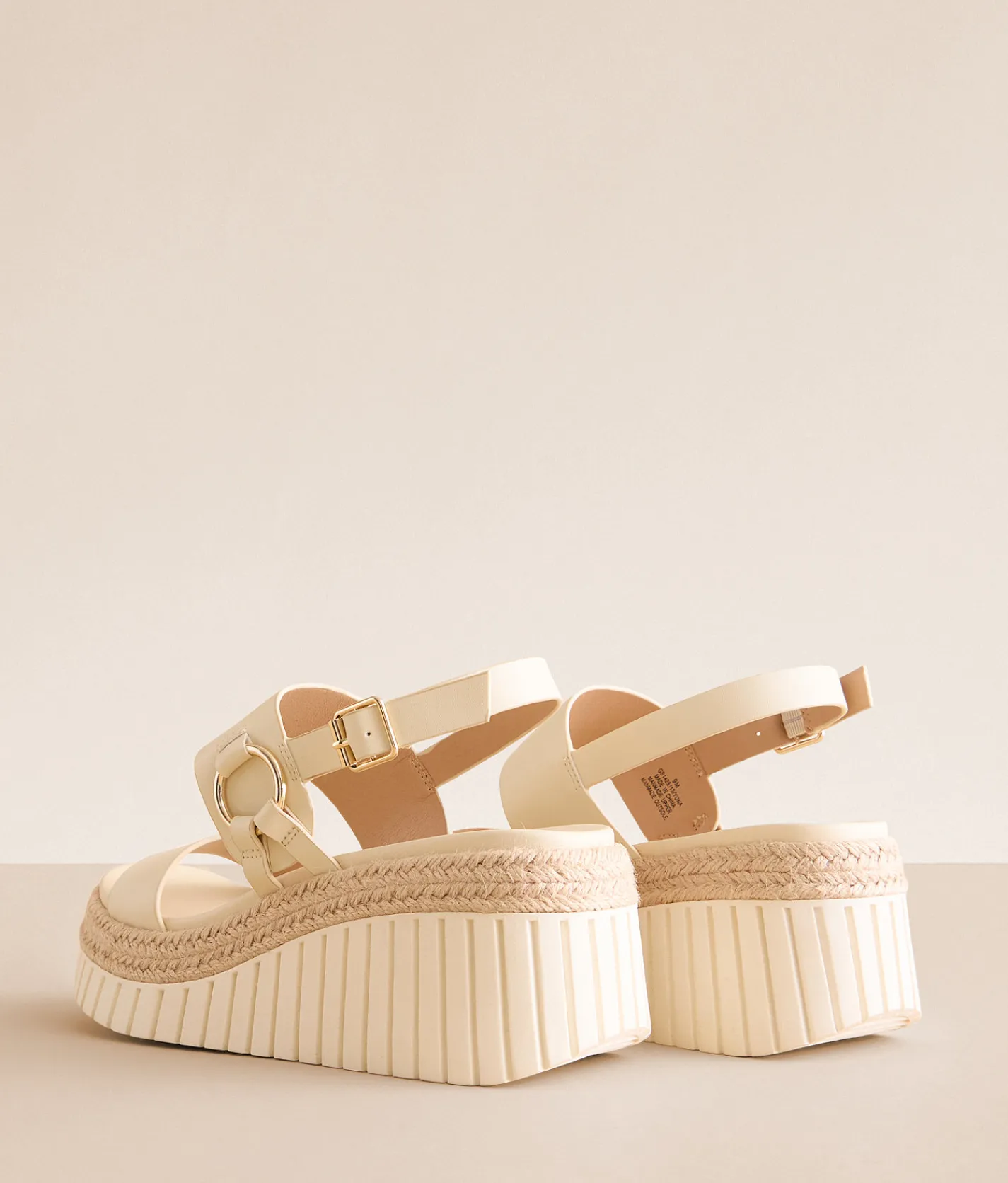 Mia Yuna Wedge Sandal Bone Discount