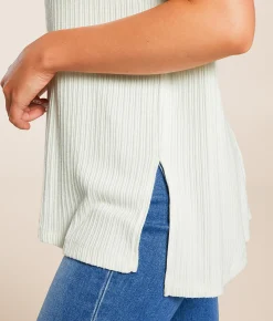 Tops | White Crow Zaine Ribbed Top Bone