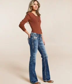 Rock Revival Zarina Low Rise Boot Stretch Jean Zarina B202 Online