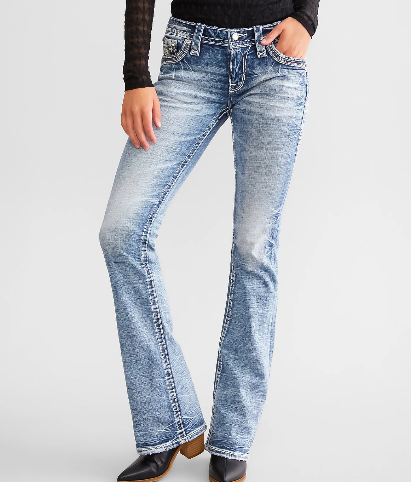 Jeans|Bottoms | Rock Revival Zarina Low Rise Boot Stretch Jean Zarina B200