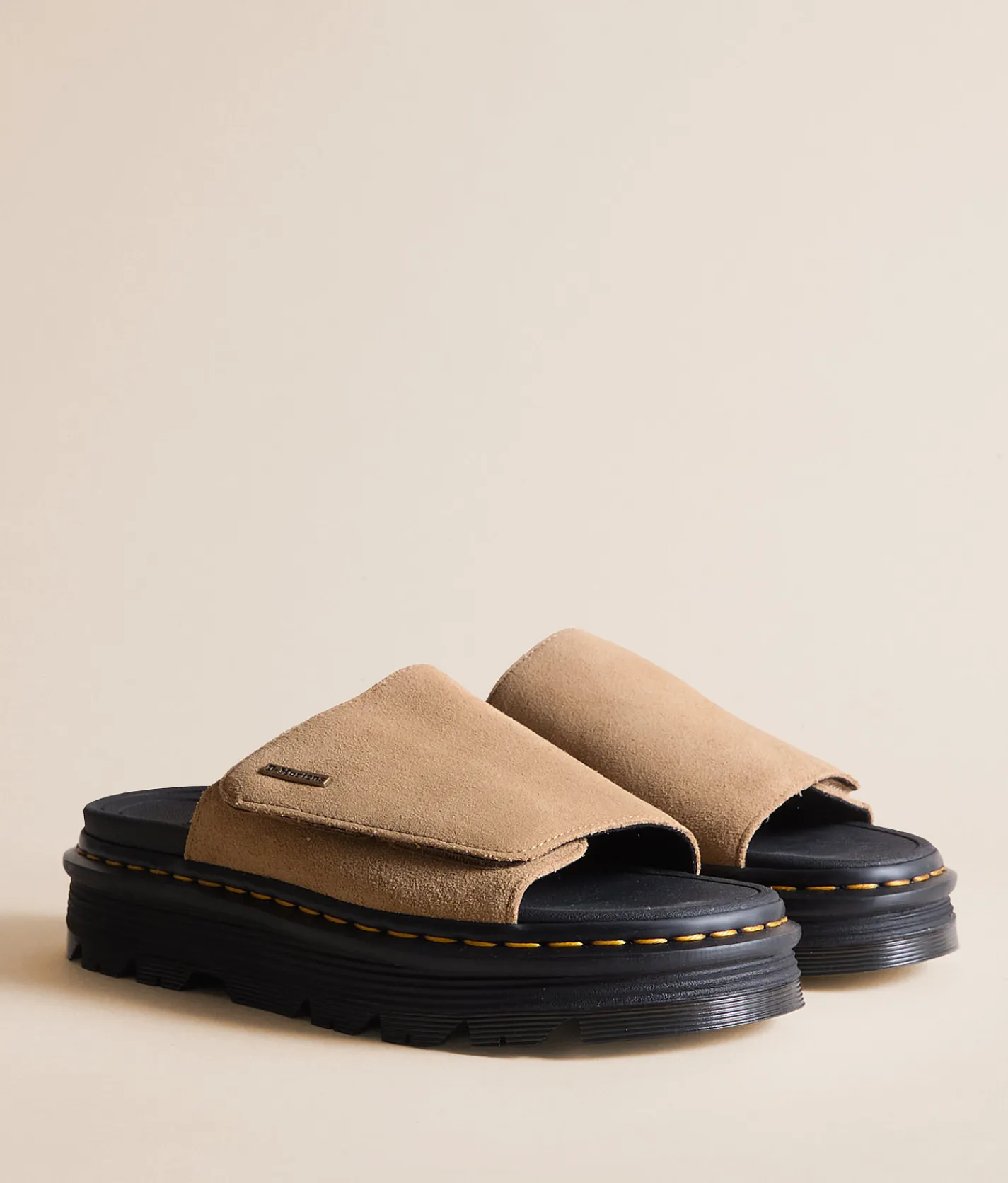 Shoes | Dr. Martens Zebzag Leather Slide Savannah Tan