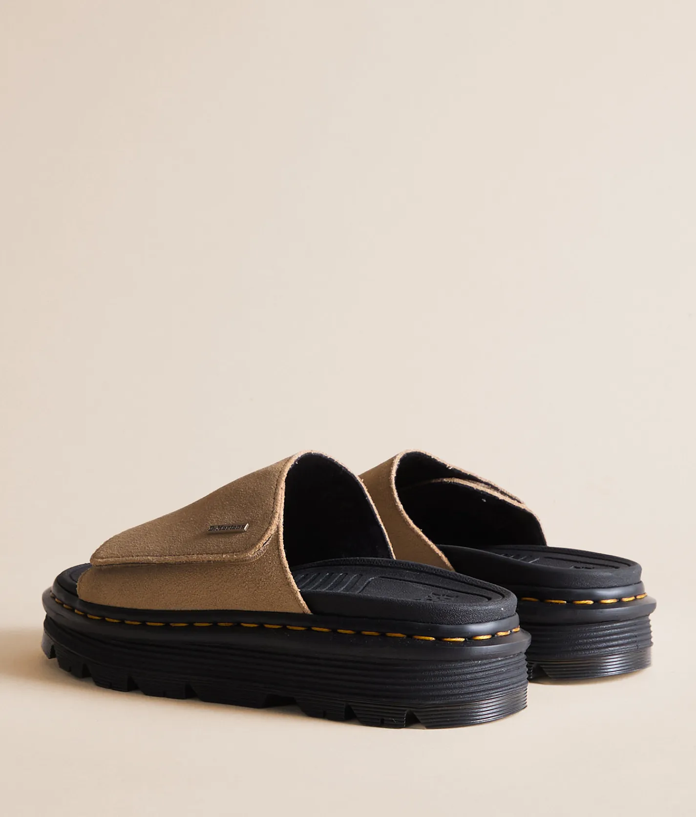 Shoes | Dr. Martens Zebzag Leather Slide Savannah Tan