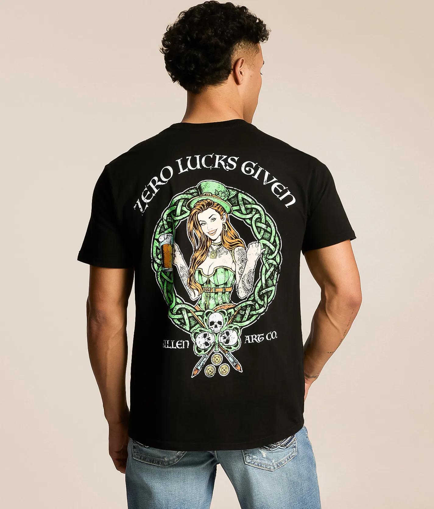 Sullen Zero Lucks Given T-Shirt Jet Black Online
