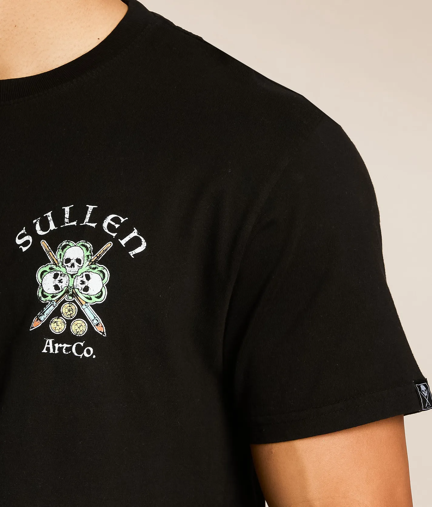 Sullen Zero Lucks Given T-Shirt Jet Black Online
