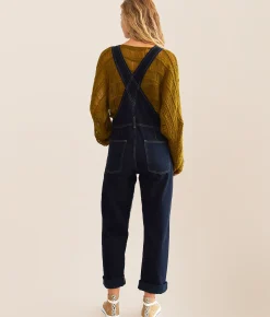 Free People Ziggy Denim Cuffed Overalls Powder Blue Hot