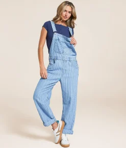 Free People Ziggy Denim Cuffed Overalls Beachcomber Online