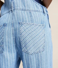 Free People Ziggy Denim Cuffed Overalls Beachcomber Online