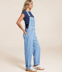 Free People Ziggy Denim Cuffed Overalls Beachcomber Online
