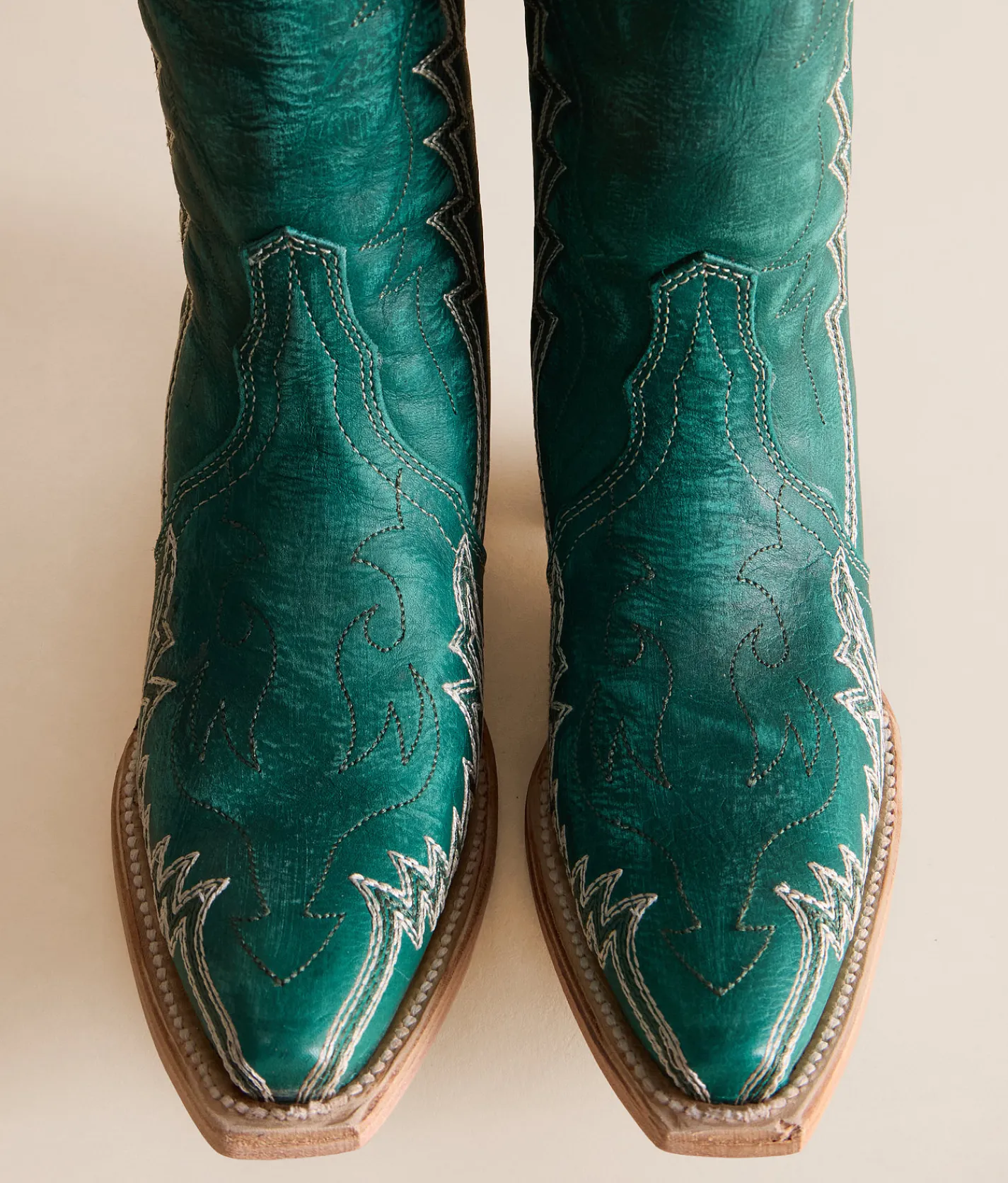 Shoes | Circle G by Corral Zigzag Leather Western Boot Turquoise