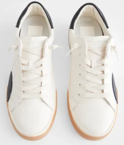Shoes | Dolce Vita Zina Low Top Leather Sneaker White Black Leather