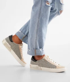 Shoes | Dolce Vita Zina Low Top Raffia Sneaker Black Natural Raffia