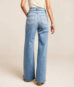 Jeans|Bottoms | Kimes Ranch Zoey High Rise Stovepipe Wide Leg Stretch Jean Light Wash