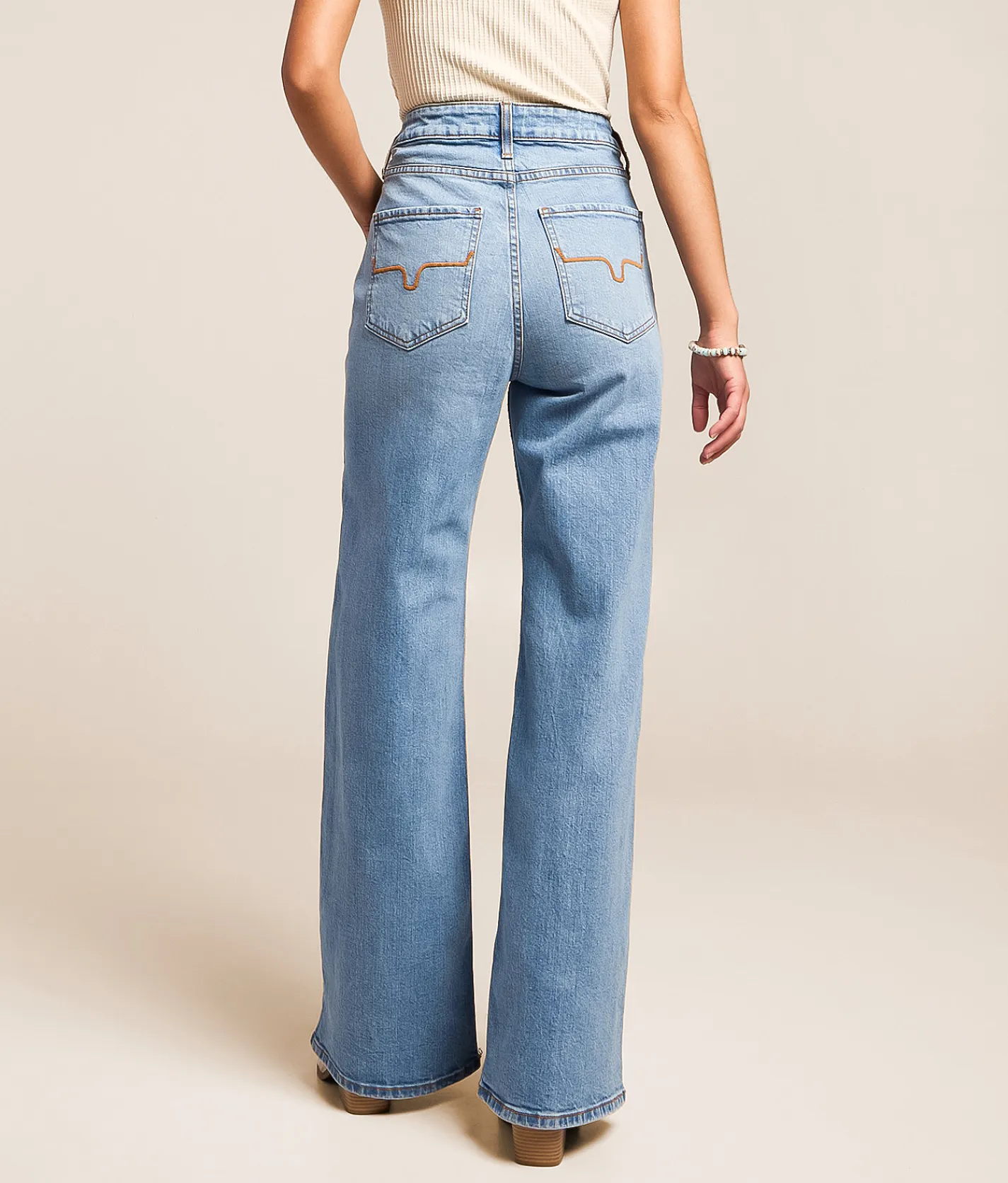 Jeans|Bottoms | Kimes Ranch Zoey High Rise Stovepipe Wide Leg Stretch Jean Light Wash